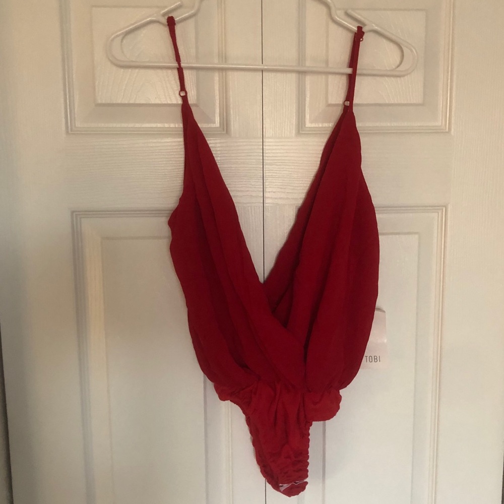 Brand new TOBI red bodysuit